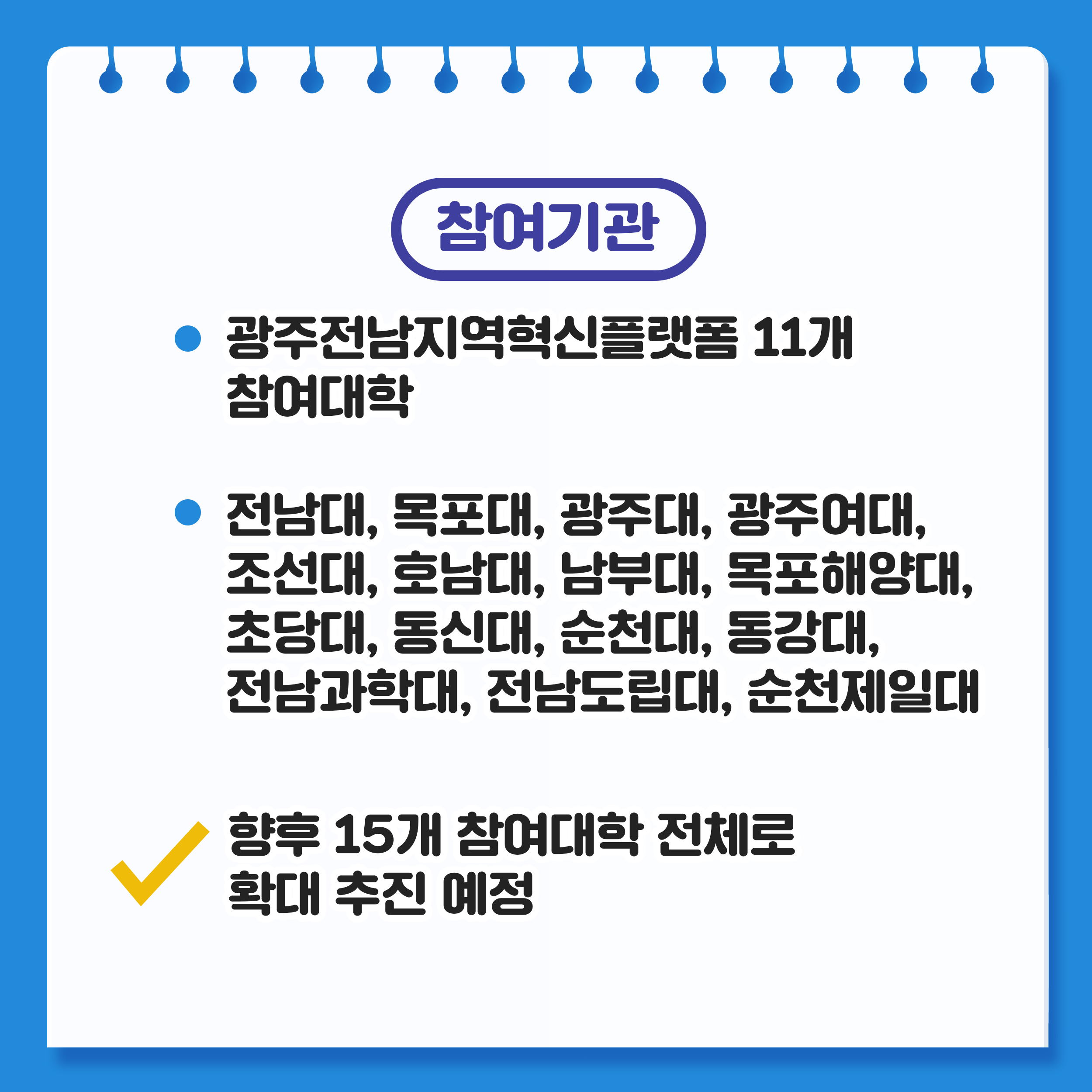 대학교육혁신본부_광주전남지역혁신(iU-GJ) 융합전공 학생 모니텅단 1기