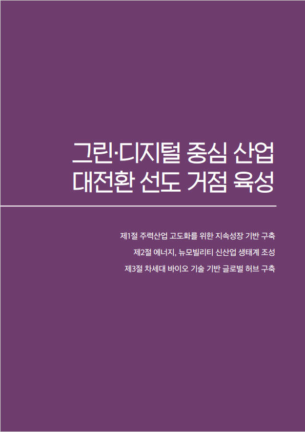 그린디지털중심산업 대전환 선도 거점 육성